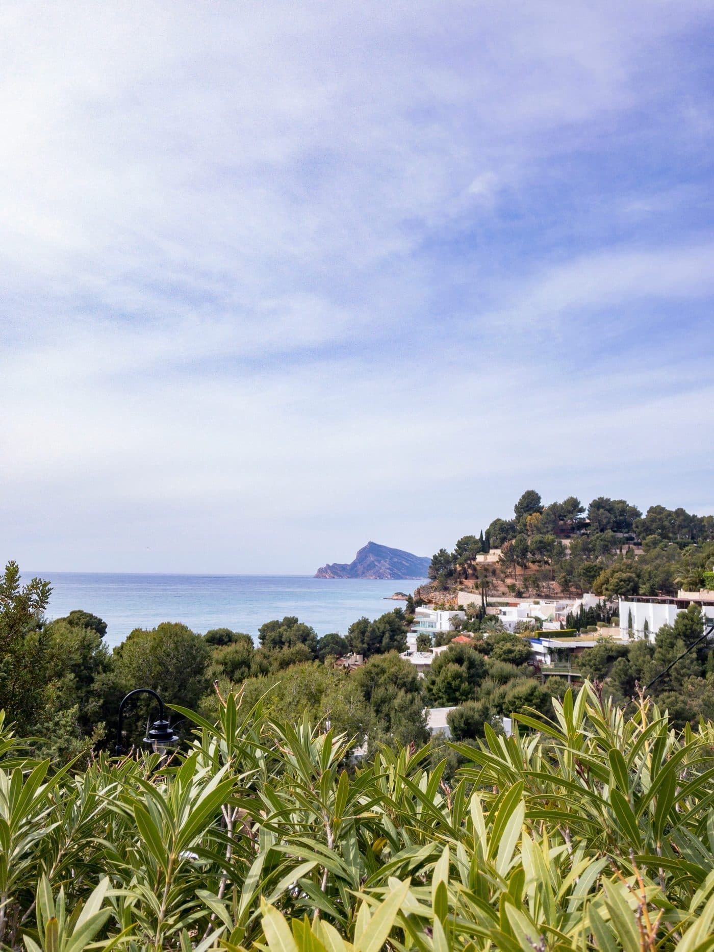 The white old town of Altea with the blue-domed church