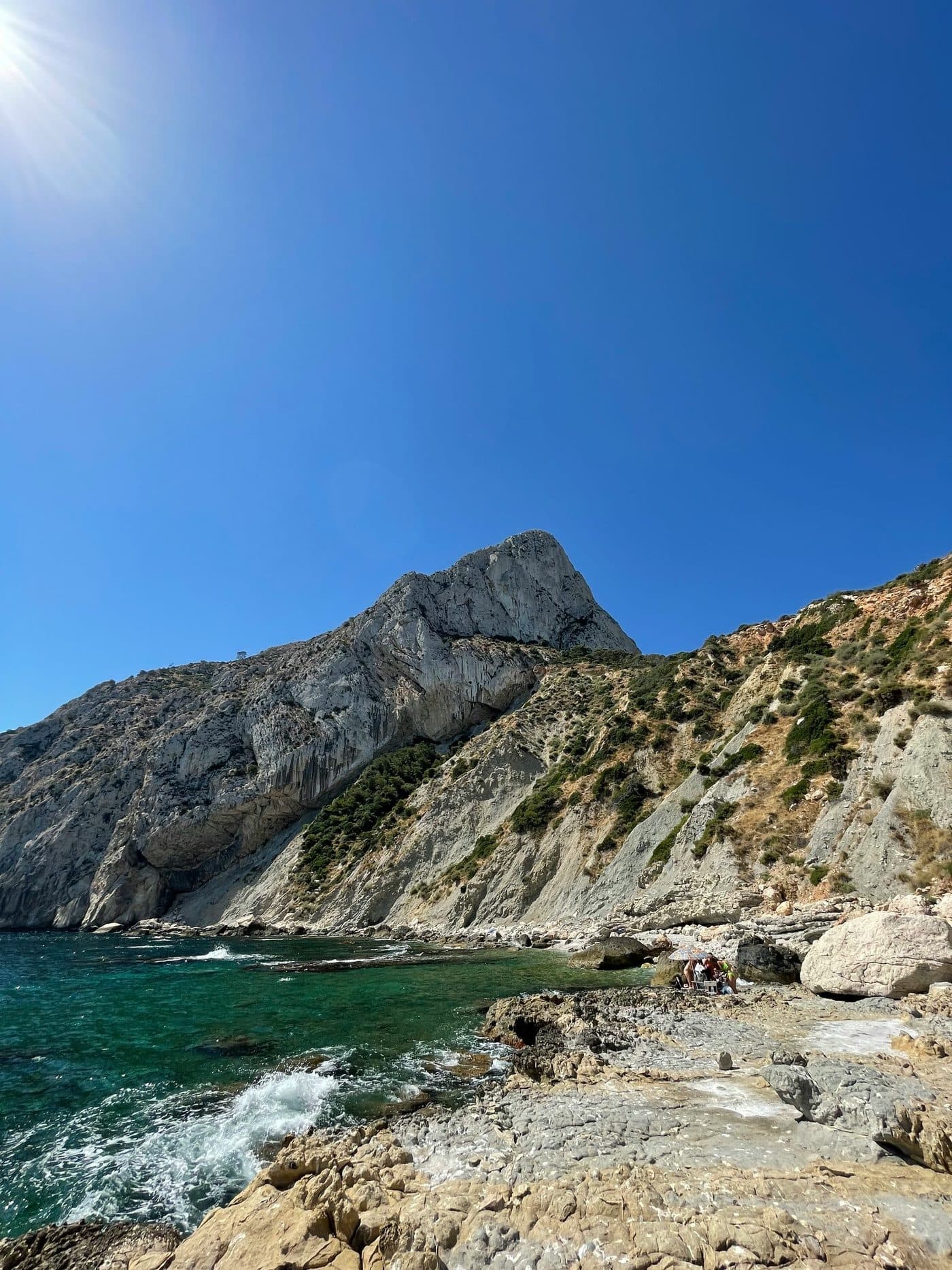 The beachfront of Calpe with promenade