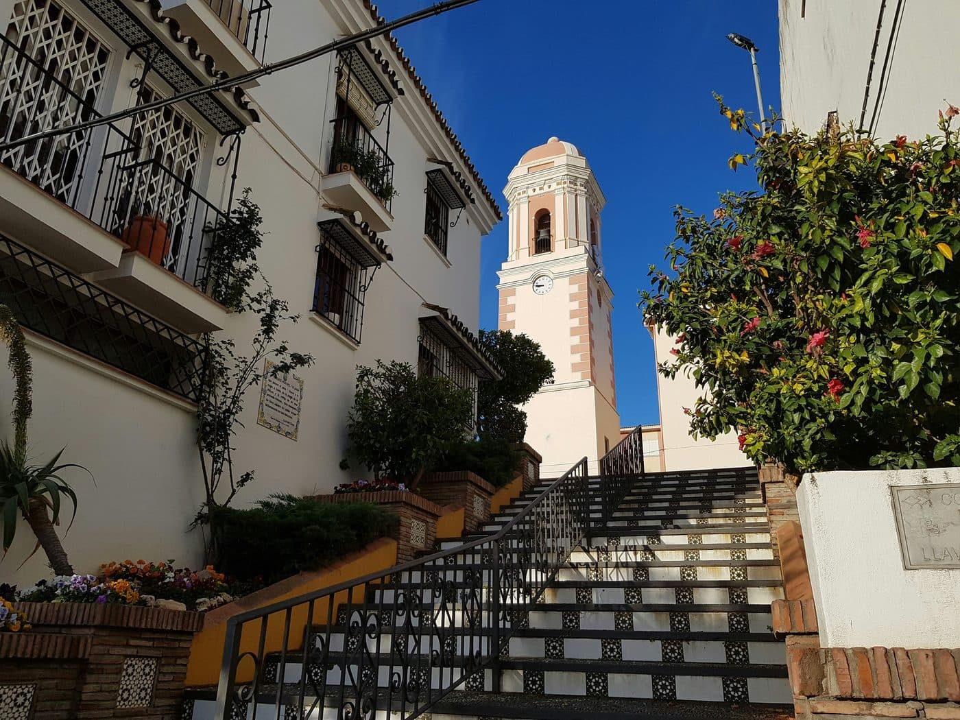 Estepona marina with boats and promenade