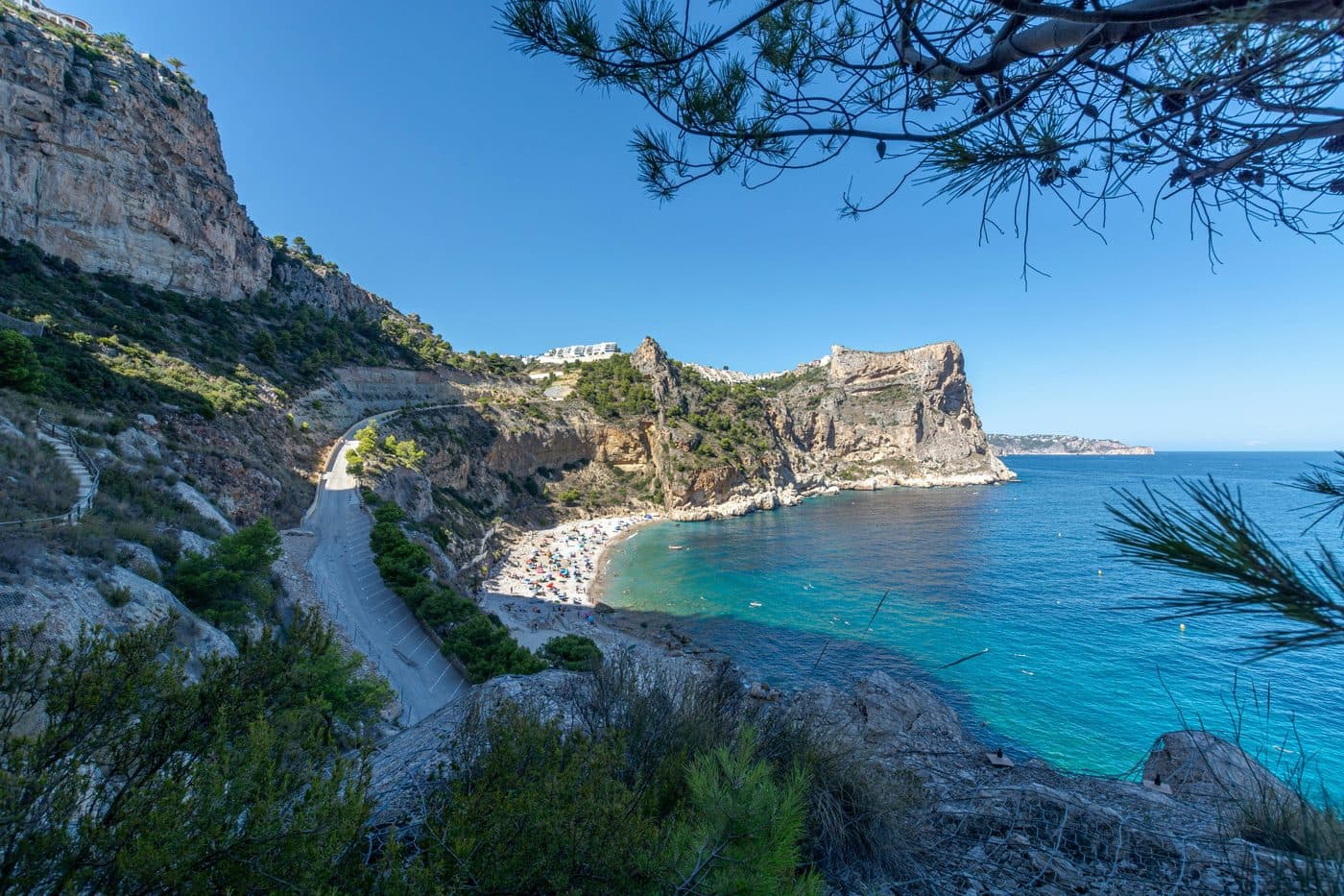View over Jávea with the Montgó and the bay