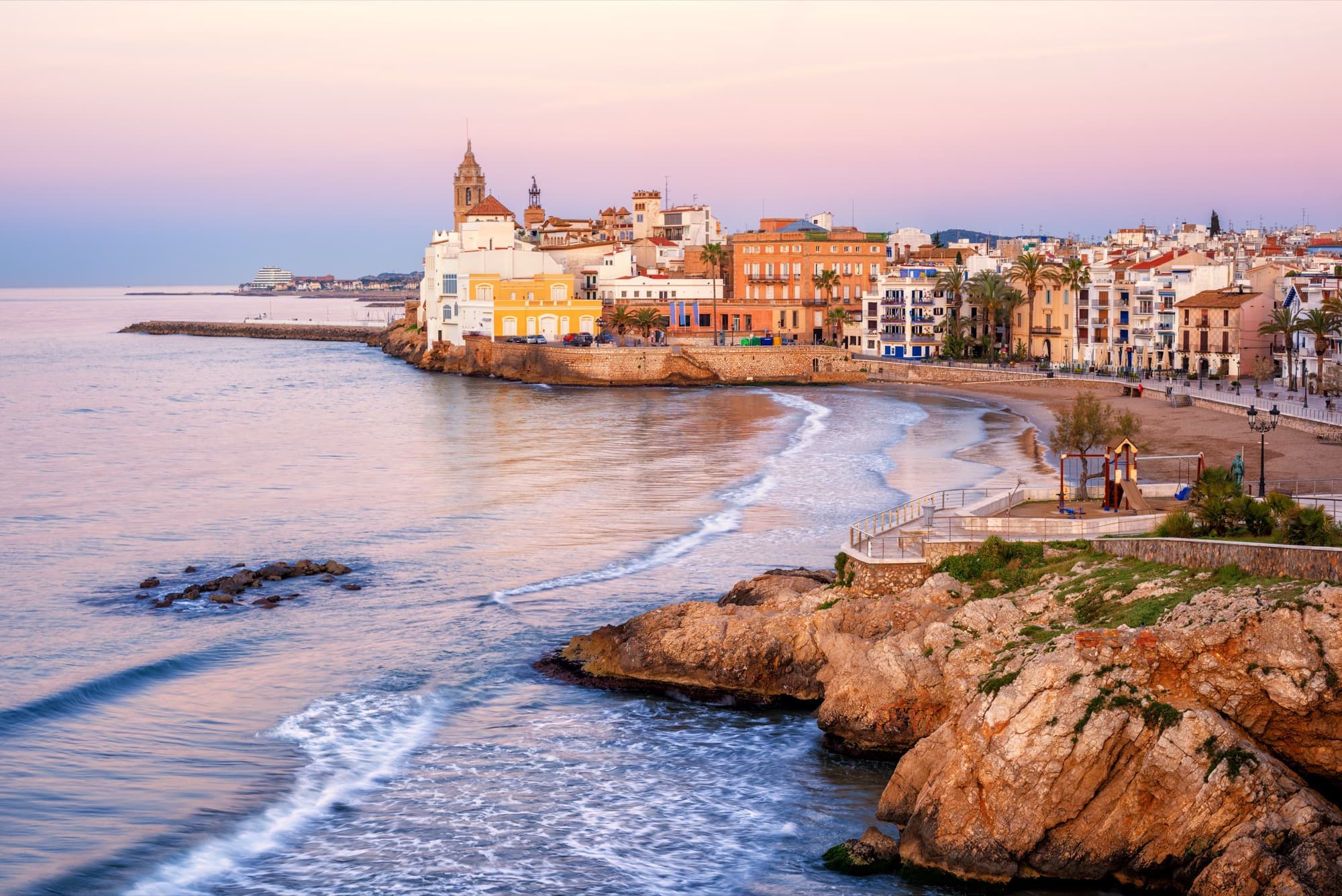 Sitges aan zee, Costa Dorada