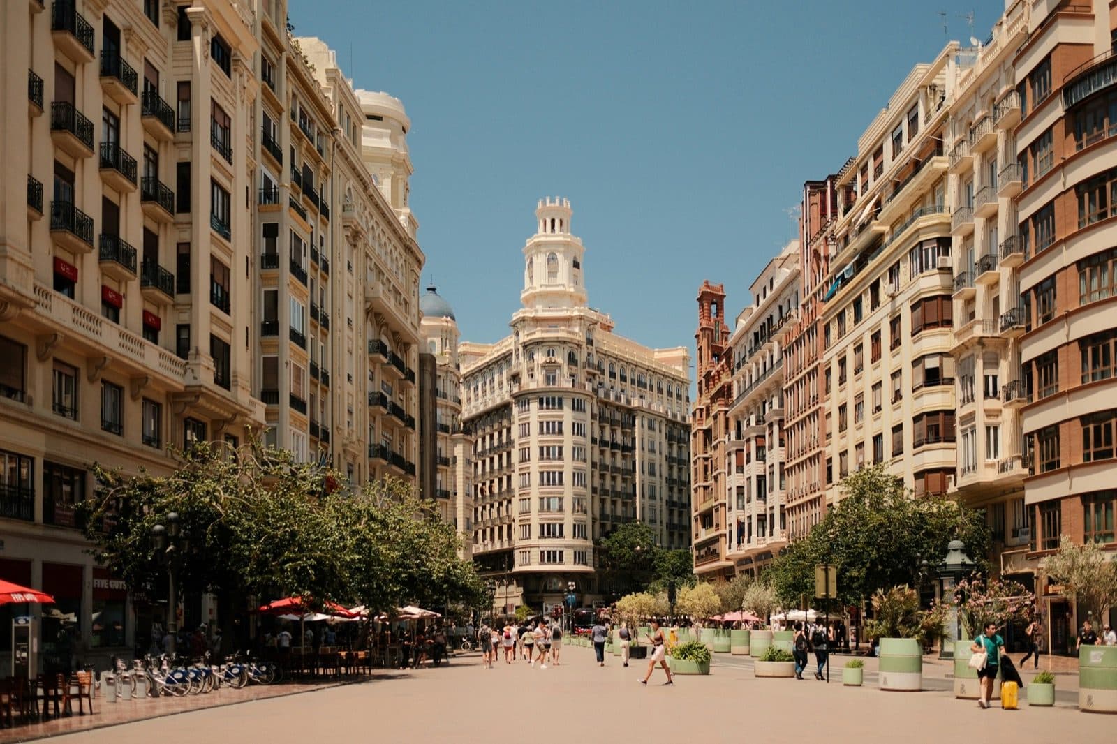 La costa y el interior de la región de Valencia