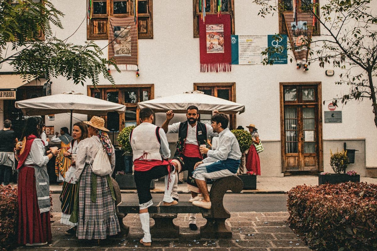 Plein in het centrum van Benitachell tijdens een fiesta